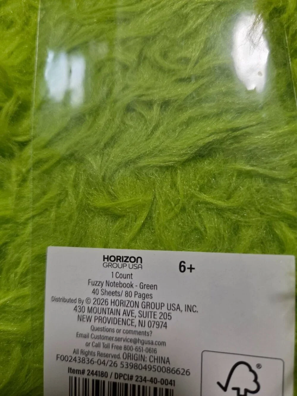 Fuzzy Monster Notebook Set